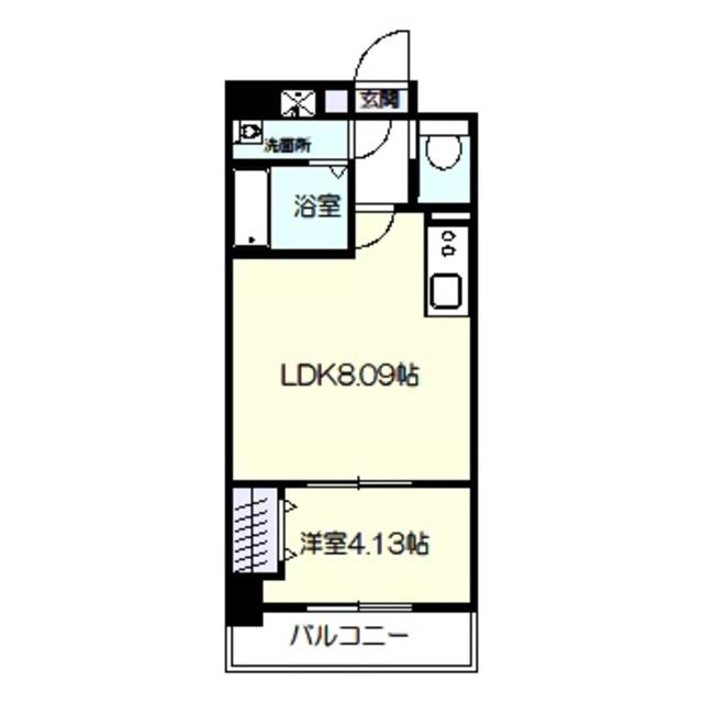 リアライズ堺宿院(1LDK/10階)の間取り写真