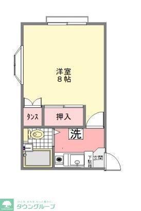 ハイムバルコ(1K/1階)の間取り写真
