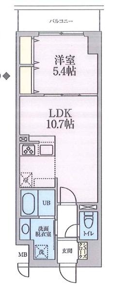 LA・GLYCINE(1LDK/2階)の間取り写真