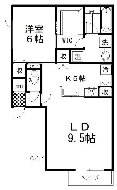 BUENA SUERTE (1LDK/3階)の間取り写真
