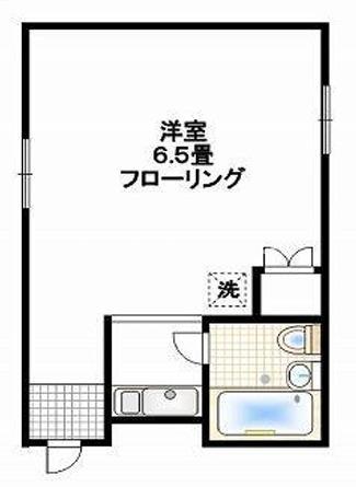 ホワイトパレスシンワ(ワンルーム/2階)の間取り写真