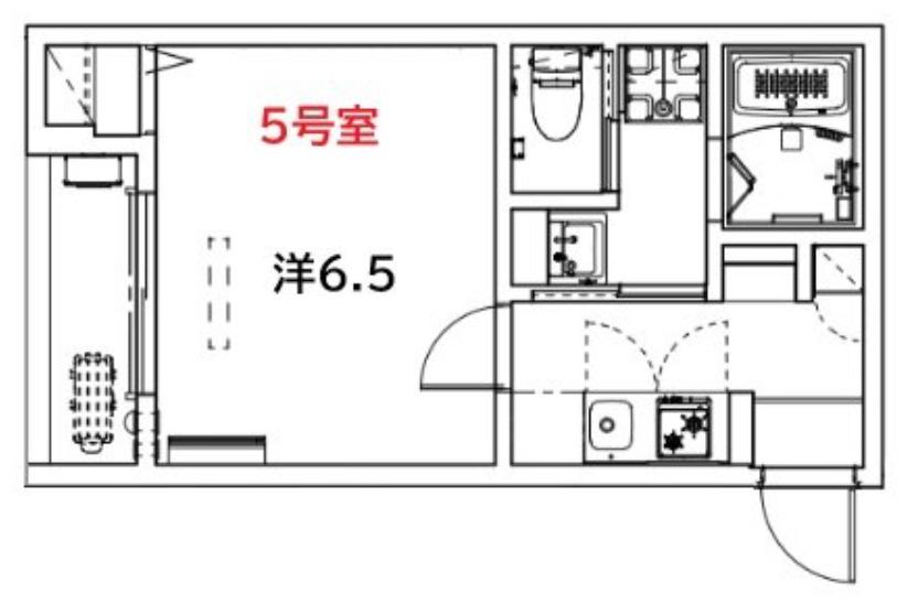 LE DE LA MAIN ELEVEE HIGASHIURAWA(1K/3階)の間取り写真