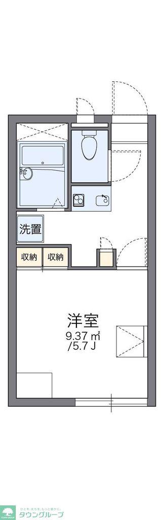 レオパレストラディショナル(1K/2階)の間取り写真