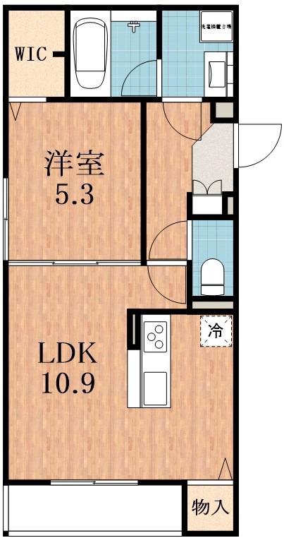 DーROOM今川 B棟(1LDK/3階)の間取り写真