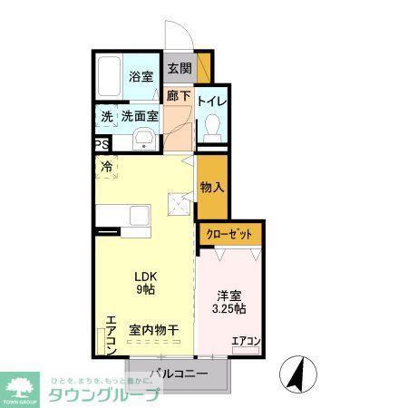 セジュール石倉(1LDK/1階)の間取り写真