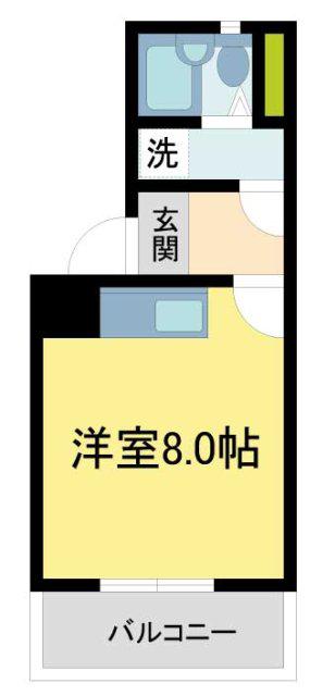 ファーム池田(1K/3階)の間取り写真