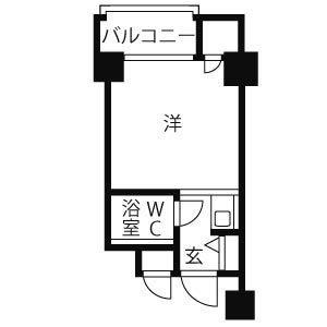 GSハイム高速神戸(ワンルーム/4階)の間取り写真