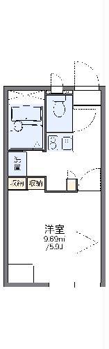 レオパレスチェリーブロッサム(1K/1階)の間取り写真