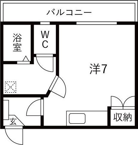 グリーンシティ大高(1K/1階)の間取り写真