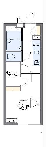 レオパレスCHACO(1K/1階)の間取り写真