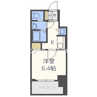 プレサンス難波フィネスト(1K/5階)の間取り写真