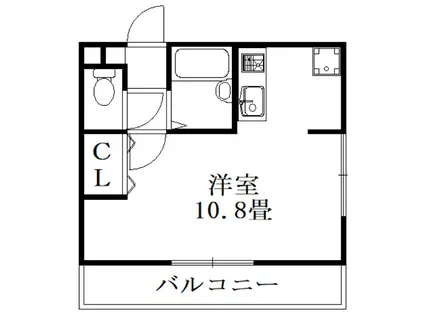 ドリーム館(ワンルーム/3階)の間取り写真
