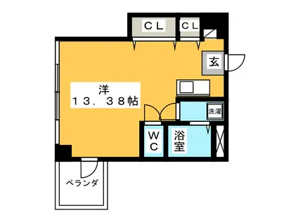 ビジュアル シティ(ワンルーム/3階)の間取り写真
