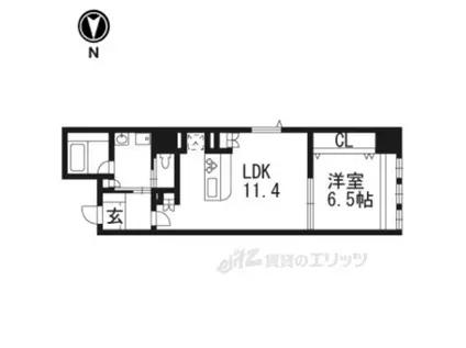 CASA RYOKO(1LDK/3階)の間取り写真