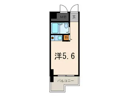 アルテハイム神戸・県庁前(ワンルーム/8階)の間取り写真