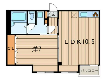 フォーレスト(1LDK/3階)の間取り写真