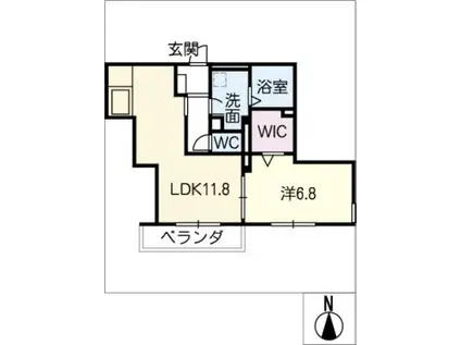フローラルMASUZAWA(1LDK/2階)の間取り写真