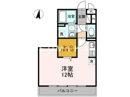 COMODO GIONE A棟(ワンルーム/2階)の間取り写真