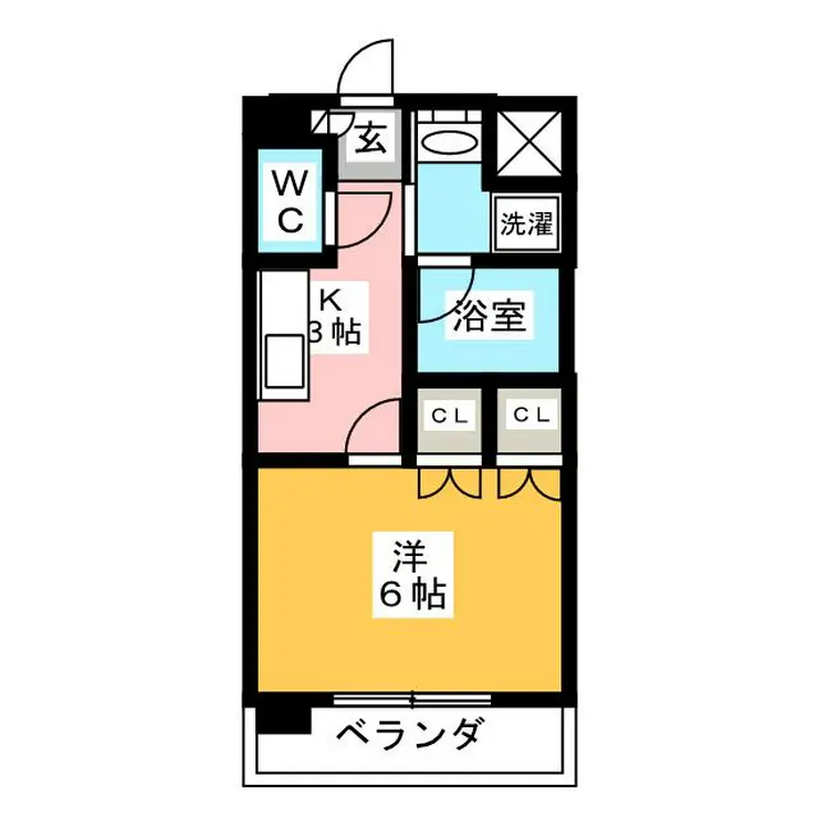 東川口弥生マンション 4階階 間取り