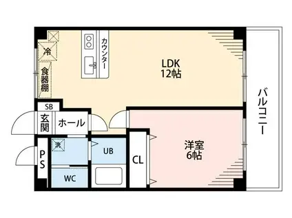 フローレス壱番館・弐番館(1LDK/1階)の間取り写真