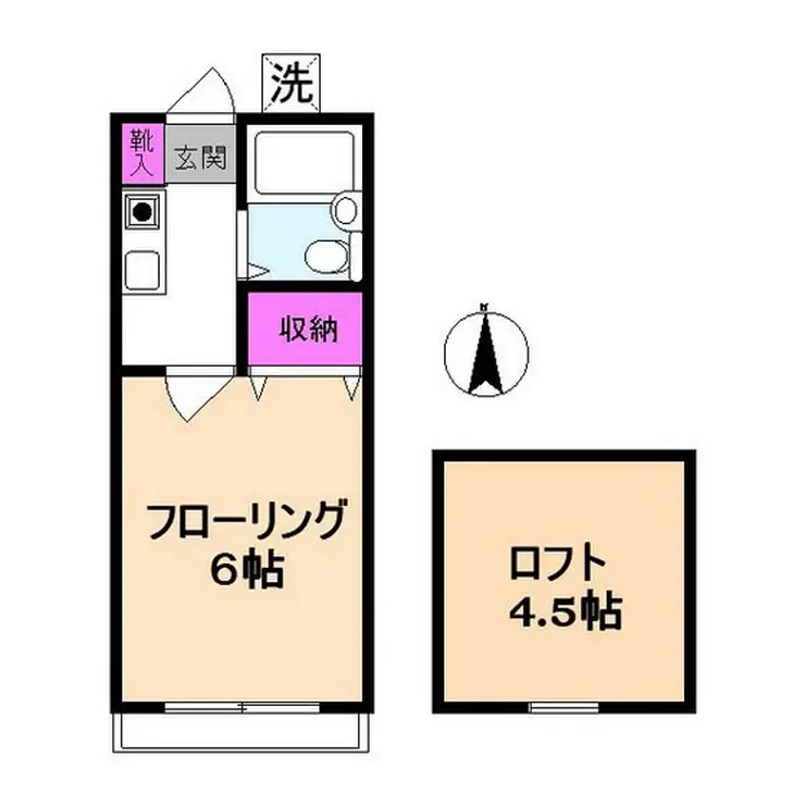 カーサ元町 1階階 間取り