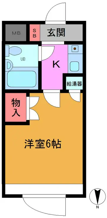 ダイニチ館F31番館 5階階 間取り