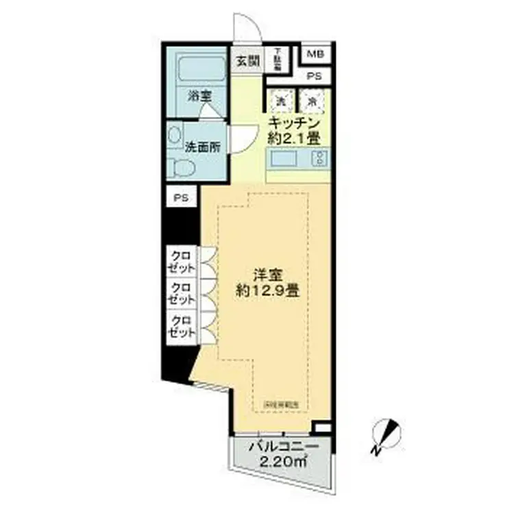 セルフィスタ渋谷 1階階 間取り