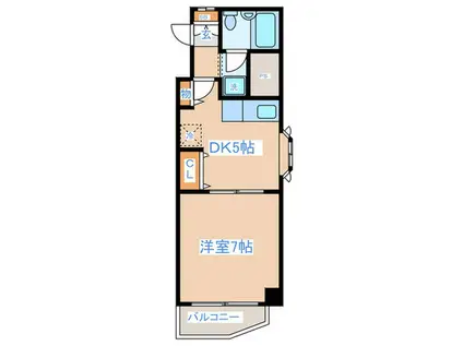 ルネッサンス代々木85(1DK/4階)の間取り写真