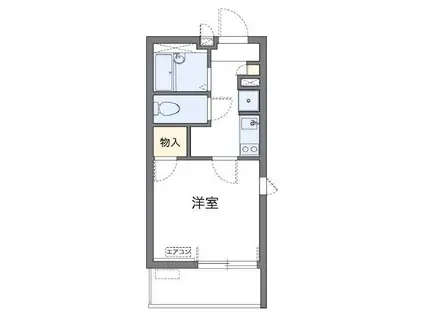 レオネクスト呉松I(1K/1階)の間取り写真