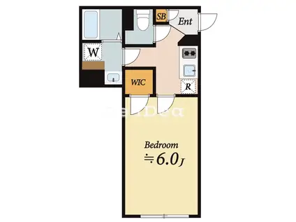 MIND KAMATA(1K/4階)の間取り写真