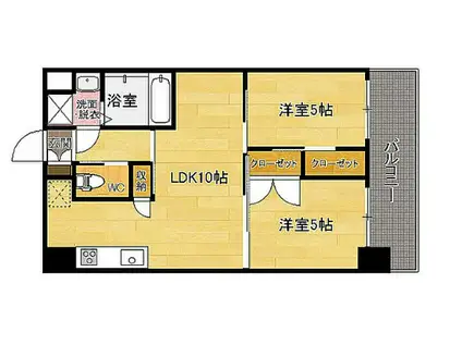 ORIENT BLD NO.88(2LDK/2階)の間取り写真