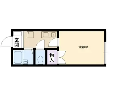 エムモンド(1K/1階)の間取り写真