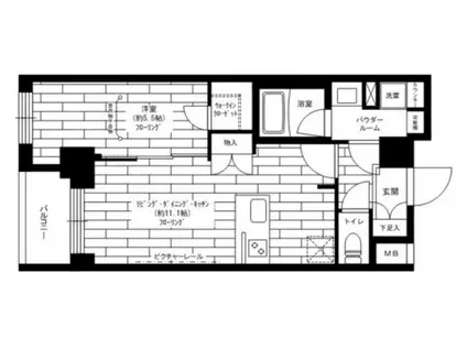 ステージグランデ東武練馬(1LDK/5階)の間取り写真