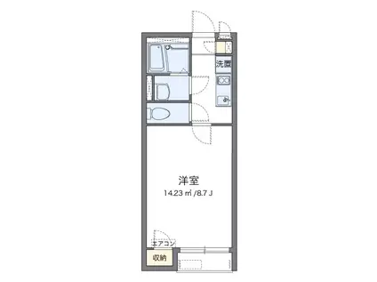 ＪＲ横浜線 古淵駅 徒歩30分 2階建 築11年(1K/2階)の間取り写真