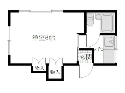 エムアンドエムヨロズチョウ(1K/1階)の間取り写真