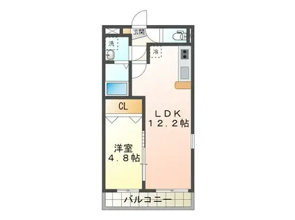 フェアリー丸之内(1LDK/1階)の間取り写真