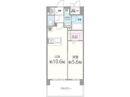 セリーゼ ウエスト(1LDK/3階)の間取り写真