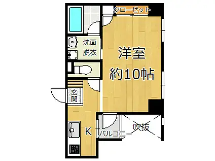 LAULEAラウレア(ワンルーム/5階)の間取り写真