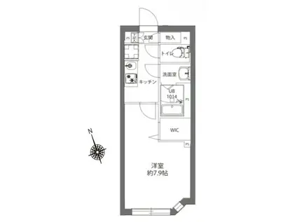 レオーネ阿佐ヶ谷(1K/2階)の間取り写真