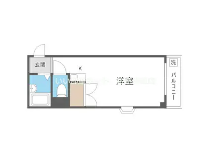 メゾン森岡(ワンルーム/3階)の間取り写真