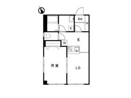 グレース駒込(1LDK/1階)の間取り写真