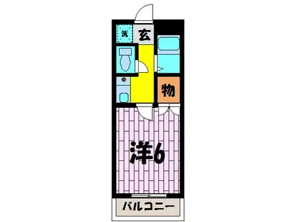 アルムコーポ2号館(1K/3階)の間取り写真