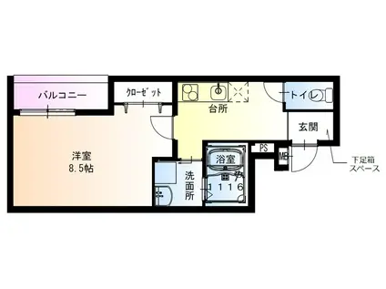 フジパレス門真本町III番館(1K/1階)の間取り写真