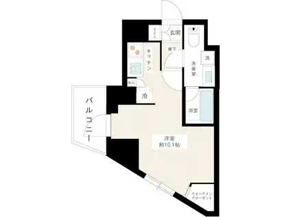 AXAS桜上水ASYLCOURT(ワンルーム/2階)の間取り写真