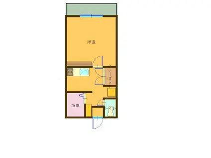 ベル・フィーユ24(1K/3階)の間取り写真