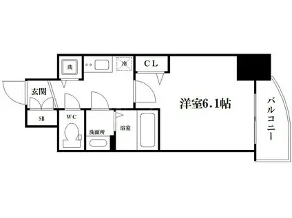 コナ・パラッツォ(1LDK/3階)の間取り写真