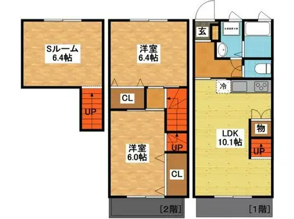 MSフォルム多摩川(1DK/7階)の間取り写真