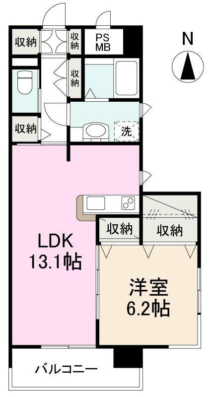 RICHEL(1LDK/3階)の間取り写真