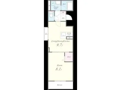 VIVRE(1K/3階)の間取り写真