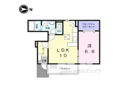 モン・シェリ(1LDK/1階)の間取り写真